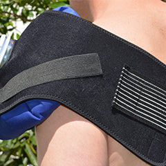 Ice Wrap Pros on shoulder